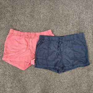 Women's GAP Set of 2 Lightweight Bright Flowy Casual Pocket Shorts Large